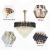 Candelabru Cristal VERSAILLES Magno 8xE27, Diametru 60cm, Auriu Lucios si Negru, Inaltime Reglabila ModernLight Concept