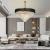 Candelabru Cristal VERSAILLES Supremo 12xE14, Diametru 80cm, Auriu Lucios si Negru, Inaltime Reglabila ModernLight Concept