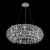 Candelabru Cristal SEGOVIA Magno 5x E14, Diametru 60cm, Argintiu Lucios, Inaltime Reglabila ModernLight Concept