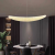 Candelabru Modern cu Cristal, RITMICA Largo, 31W, Lungime 80 cm, Auriu, Inaltime reglabila ModernLight Concept