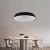 Lustra LED suspendata cu Telecomanda CHIARA, 74W, Lumina Rece/Calda/Neutra, Dimabila, Negru ModernLight Concept