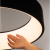 Lustra LED suspendata cu Telecomanda CHIARA, 74W, Lumina Rece/Calda/Neutra, Dimabila, Negru ModernLight Concept