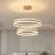 Lustra LED suspendata cu Telecomanda FOSCO Duo 126W, lumina Rece/Calda/Neutra, Dimabila,Inaltime Reglabila, Auriu ModernLight Concept