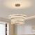 Lustra LED suspendata cu telecomanda FLAVIO 126W, lumina Rece/Calda/Neutra, Dimabila,Inaltime Reglabila, Auriu ModernLight Concept