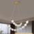 Lustra LED suspendata cu telecomanda FAUSTO, 78W, lumina Rece/Calda/Neutra, Dimabila,Inaltime Reglabila, Auriu ModernLight Concept
