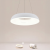 Lustra LED suspendata cu Telecomanda CHIARA, 74W, Lumina Rece/Calda/Neutra, Dimabila, Alb ModernLight Concept