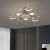 Lustra LED cu Telecomnda KARINA, 61W, 6 Elemente, Lumina Calda/Rece/Neutra, Dimabila, Auriu ModernLight Concept