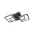Lustra LED cu telecomanda BALANS 48W, 2 Patrate, lumina Rece/Calda/Neutra, Dimabila, Negru ModernLight Concept