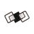 Lustra LED cu telecomanda BALANS 48W, 2 Patrate, lumina Rece/Calda/Neutra, Dimabila, Negru ModernLight Concept