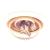 Lustra LED UNICORN, 104W, lumina Rece/Calda/Neutra, Roz ModernLight Concept