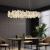 Candelabru Cristal Cadenza Allegro, 20x E14, Inaltime reglabila, Auriu ModernLight Concept