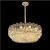Candelabru Cristal FONTAINEBLEAU Supremo, 15x E14, Diametru 75cm, Auriu, Inaltime Reglabila ModernLight Concept