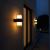 Aplica LED Exterior MIRA, 2 Surse de lumina, Lumina Calda, Negru ModernLight Concept