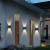 Aplica LED Exterior Solaris, 4 Surse de lumina, Lumina Calda, Negru ModernLight Concept