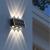 Aplica LED Exterior Solaris, 6 Surse de lumina, Lumina Calda, Negru ModernLight Concept