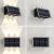 Aplica LED Exterior Solaris, 6 Surse de lumina, Lumina Calda, Negru ModernLight Concept