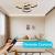 Lustra LED cu telecomanda ECATERINA 59W, lumina Rece/Calda/Neutra, Dimabila, Negru, Inaltime Reglabila ModernLight Concept