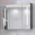 Dulap Theresa Cu Oglinda LED DBP126 100x70 Gri ModernLight Concept