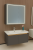 Oglinda LED cu Dulap de Baie si Lavoar Suspendat, 80x60 cm, Design Modern, Iluminare Integrata ModernLight Concept