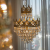 Candelabru Cristal REGALITE Petito, 3XE14, Diametru 25cm, Auriu Lucios, Inaltime Reglabila ModernLight Concept