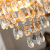 Candelabru Cristal REGALITE Petito, 3XE14, Diametru 25cm, Auriu Lucios, Inaltime Reglabila ModernLight Concept