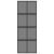 Ușă glisantă, negru, 76x205 cm, sticlă securizată și aluminiu GartenMobel Dekor