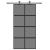 Ușă glisantă, negru, 102,5x205 cm, sticlă securizată/aluminiu GartenMobel Dekor