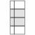Ușă glisantă, negru, 90x205 cm, sticlă securizată și aluminiu GartenMobel Dekor