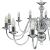 Candelabru, argintiu, 12 becuri x E14 GartenMobel Dekor