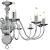 Candelabru, argintiu, 12 becuri x E14 GartenMobel Dekor