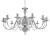 Candelabru, argintiu, 12 becuri x E14 GartenMobel Dekor