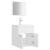 Set mobilier de baie, alb, lemn prelucrat GartenMobel Dekor