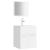 Set mobilier de baie, alb, lemn prelucrat GartenMobel Dekor