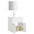 Set mobilier de baie, alb, lemn prelucrat GartenMobel Dekor