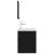 Set mobilier de baie, negru, lemn prelucrat GartenMobel Dekor