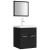 Set mobilier de baie, negru, lemn prelucrat GartenMobel Dekor