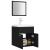 Set mobilier de baie, negru, lemn prelucrat GartenMobel Dekor