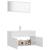Set mobilier de baie, alb, lemn prelucrat GartenMobel Dekor