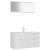 Set mobilier de baie, alb, lemn prelucrat GartenMobel Dekor