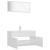 Set mobilier de baie, alb, lemn prelucrat GartenMobel Dekor