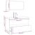 Set de mobilier de baie, gri sonoma, lemn prelucrat GartenMobel Dekor
