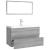 Set de mobilier de baie, gri sonoma, lemn prelucrat GartenMobel Dekor