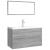 Set de mobilier de baie, gri sonoma, lemn prelucrat GartenMobel Dekor