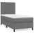 Pat box spring cu saltea, gri, 80x200 cm, piele ecologică GartenMobel Dekor