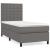 Pat box spring cu saltea, gri, 80x200 cm, piele ecologică GartenMobel Dekor