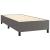 Pat box spring cu saltea, gri, 80x200 cm, piele ecologică GartenMobel Dekor