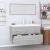 Set mobilier de baie, 3 piese, gri beton GartenMobel Dekor