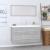 Set mobilier de baie, 3 piese, gri beton GartenMobel Dekor