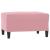 Set de canapele cu perne, 3 piese, roz, catifea GartenMobel Dekor