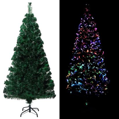 Pom de Crăciun artificial cu suport, verde, 150cm, fibră optică GartenMobel Dekor